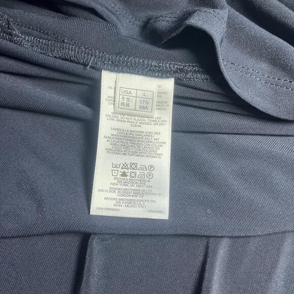 Brooks Brothers $349 Woman’s L Pleated Flare Dress Sleeveless poly/spandex blend - Picture 9 of 9